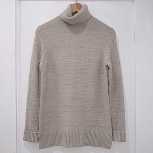 J Crew Turtle Neck Sweater Cotton mix with wool